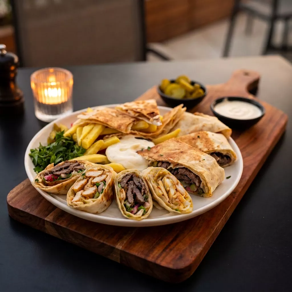 Arabian Mixed Shawarma Plate